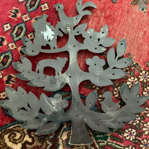 Vintage Syroco Red Tree of Life Wall Hanging - Picture 9 of 10